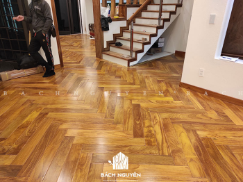 BIỆT THỰ LÁT SÀN GỖ GÕ ĐỎ PACHY TẠI DIÊM ĐIỀN - THÁI BÌNH